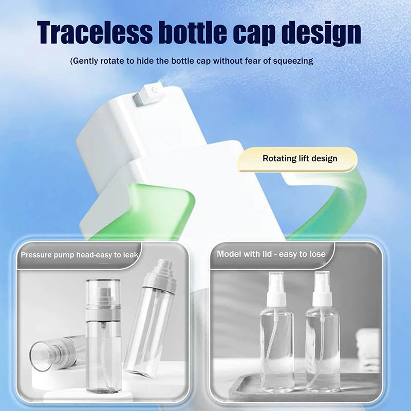 15/30/50ml Square Vacuum Bottle Press Lotion Empty Dispensers Liquid Foundation Makeup Portable Lady Essence Cosmetic Container Peaceful Pleasures Health and Wellness