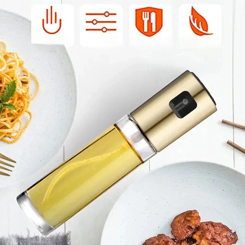 Kitchen Portable Spray Bottle Oil Sprayer Oiler Pot BBQ Barbecue