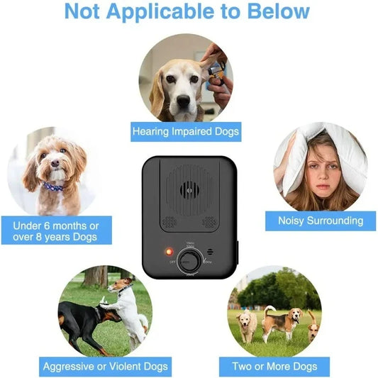 Ultrasonic Automatic Anti Barking Dog Repeller 3 Levels Adjustable Outdoor Anti Noise Pet Training Tool Pet Supplies Peaceful Pleasures Health and Wellness