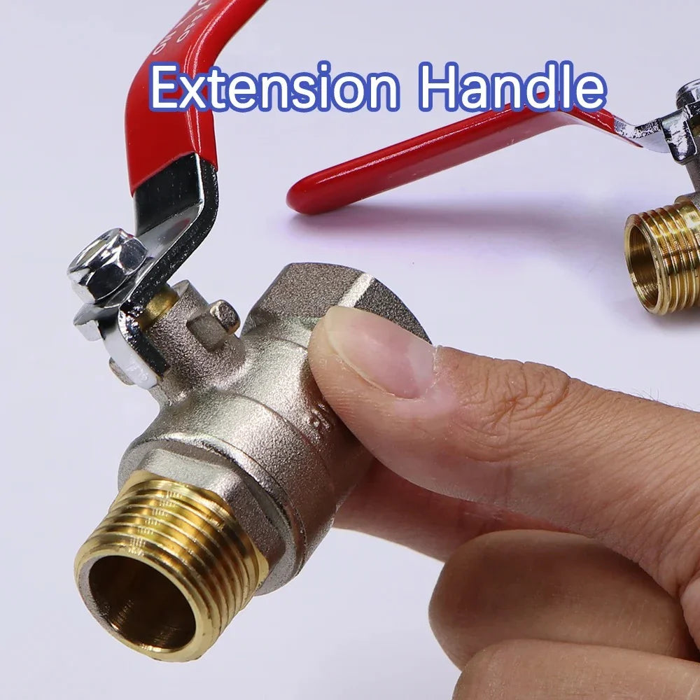 Brass Ball Valve Hose Adapter 1/4" Quick Connector | Garden Irrigation