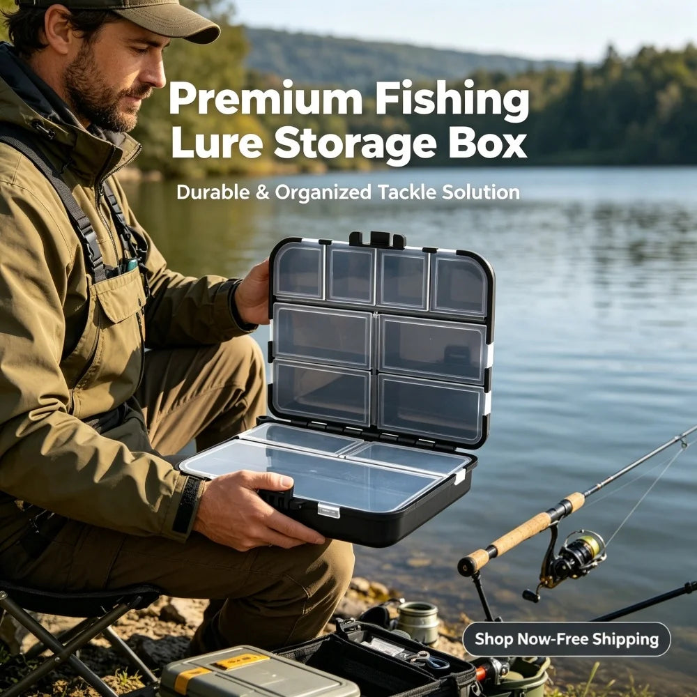 Fishing Accessories Storage Box Double Sided Bait & Hook Box Carp Luya Fishing Gear Organizer Multifunctional Fishing Parts Peaceful Pleasures Health and Wellness