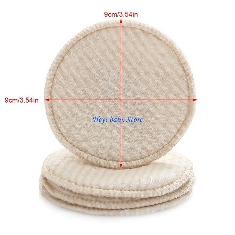 Reusable Cotton Nursing Breast Pads – Soft & Absorbent 4-Pack