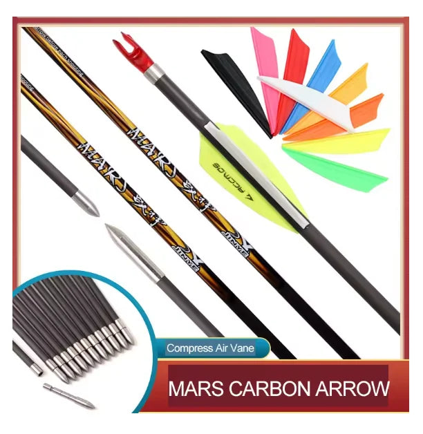 6 ID4 Pure Carbon Arrow 0 001Spine 400 500 600 700 800 900 Archery