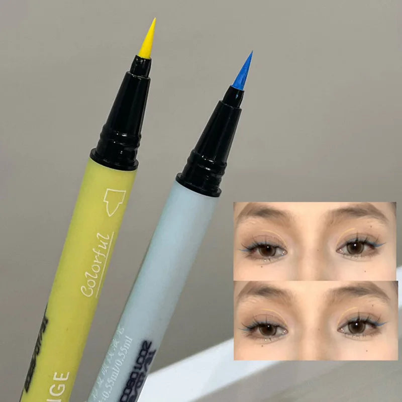 HERORANGE Double-Head Pearlescent Eyeliner Pen | Waterproof