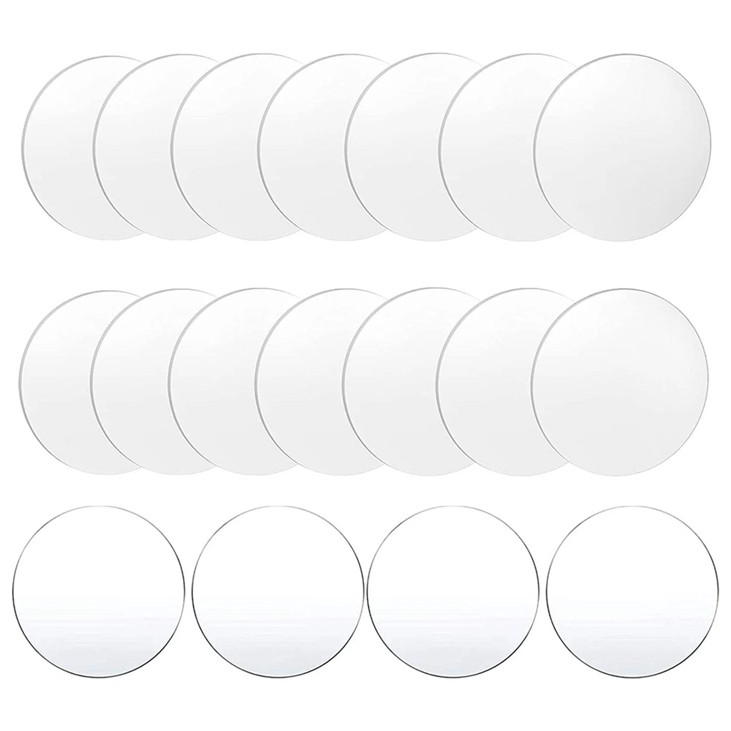 A36T-36 Pcs Clear Acrylic Disc 4 Inch Circle Acrylic Sheet Thick Circle Acrylic Rounds Blanks Acrylic Panel For DIY Crafts Peaceful Pleasures Health and Wellness
