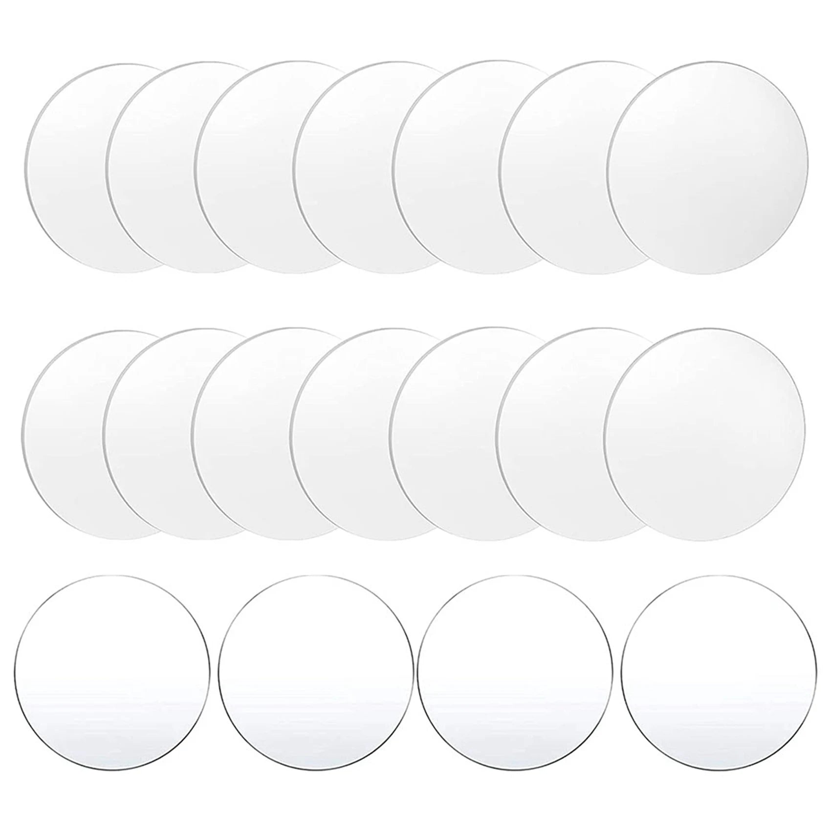 A36T-36 Pcs Clear Acrylic Disc 4 Inch Circle Acrylic Sheet Thick Circle Acrylic Rounds Blanks Acrylic Panel For DIY Crafts Peaceful Pleasures Health and Wellness