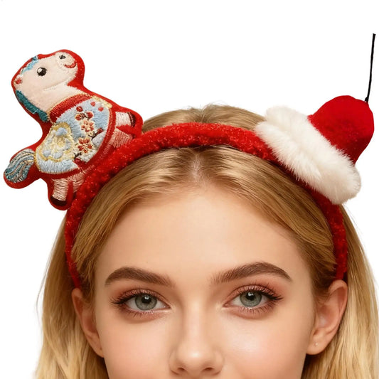 Plush Horse Headband – Cartoon Pony Party Hair Hoop Novelty Hair Headband Oasis Select