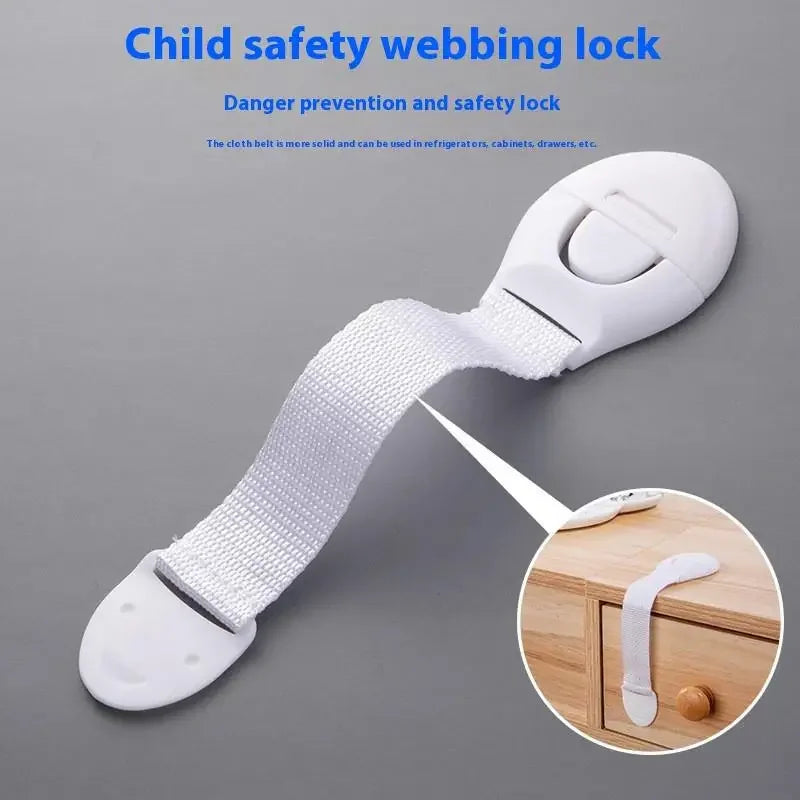 Child Safety Cabinet & Drawer Webbing Locks – 1/5/10 Pack Child Safety Lock Peaceful Pleasures Health and Wellness