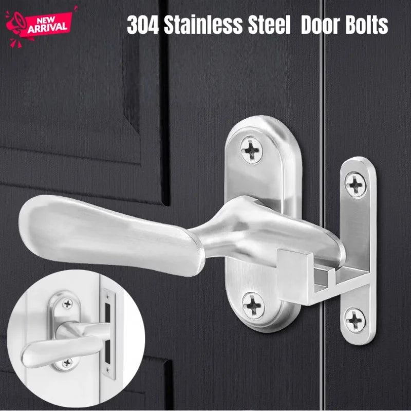 304 Stainless Steel Flip Latch Lock,Double Slot Door Bolts,Anti-Theft Locks,Gate Buckle for Windows Cabinets Barn Toilet Doors Peaceful Pleasures Health and Wellness