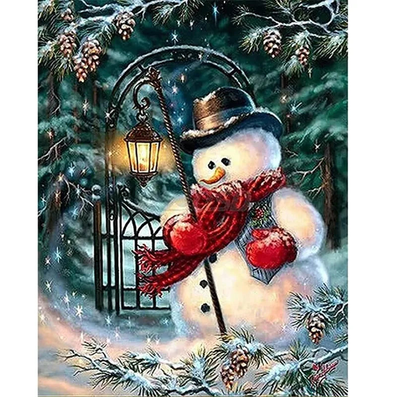 1pc, Santa Claus and Reindeer Canvas Art Print, Vintage Christmas Illustration, Modern Art Decor, Unframed, Horizontal Wall Art Peaceful Pleasures Health and Wellness ZLH5501 60x90cm No Frame