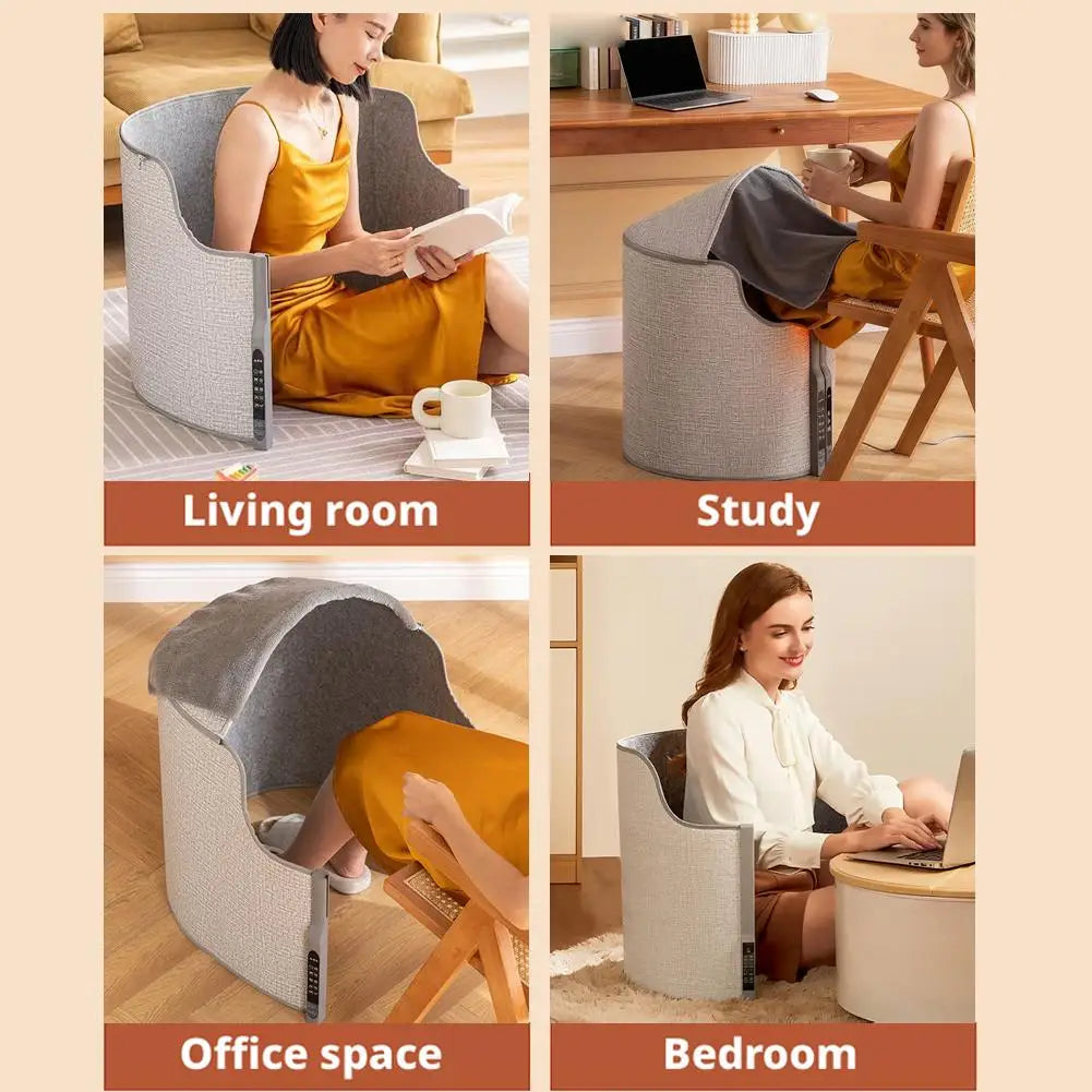 Office Home Circular Foot Warmer Undertable Heater With Storage Function Portable Foot Warming Treasure Winter Heating Accessory Peaceful Pleasures Health and Wellness
