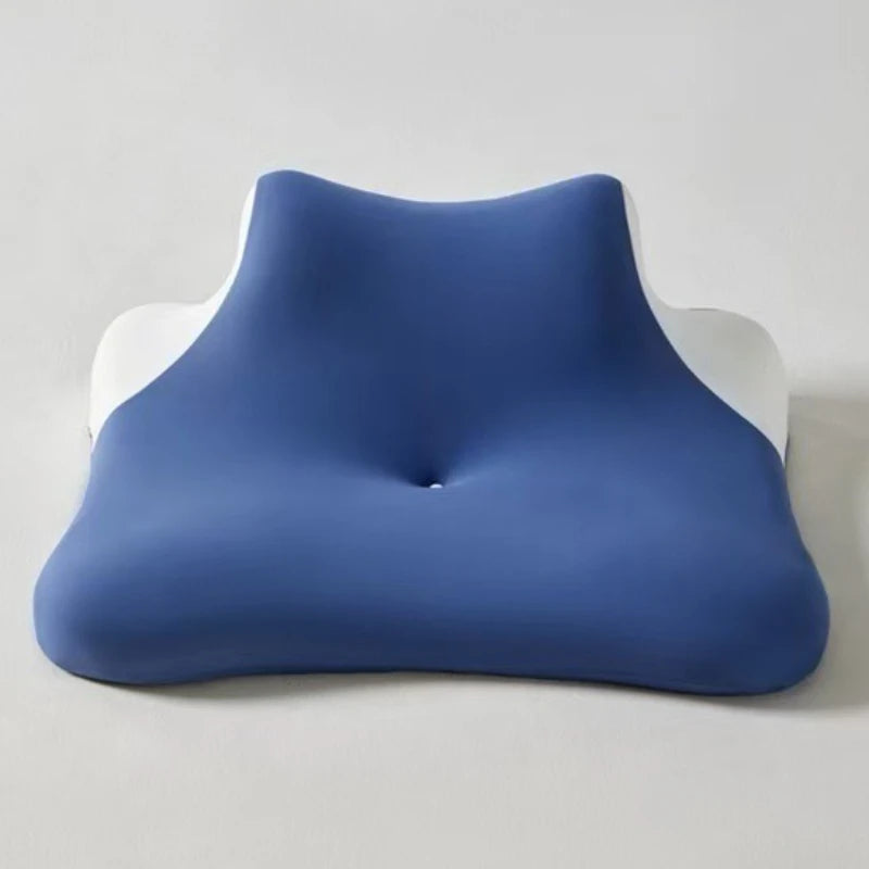 Big Size Multifunctional Position Pillow Sleeping Book PillowCervical Protection Pillow Comfortable Wedge-shaped Pillow Massage Peaceful Pleasures Health and Wellness Blue B