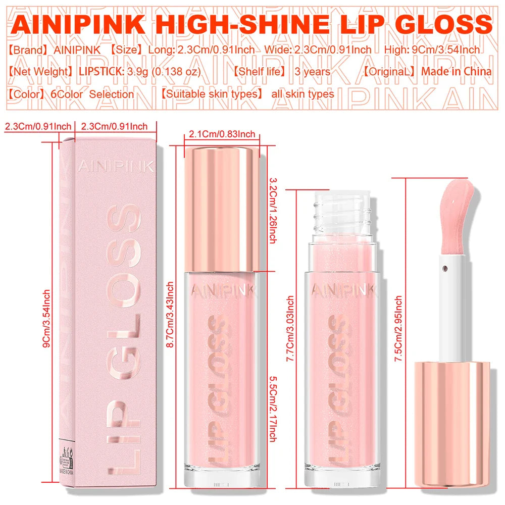Glitter Lip Gloss – Waterproof, Moisturizing & Long-Lasting