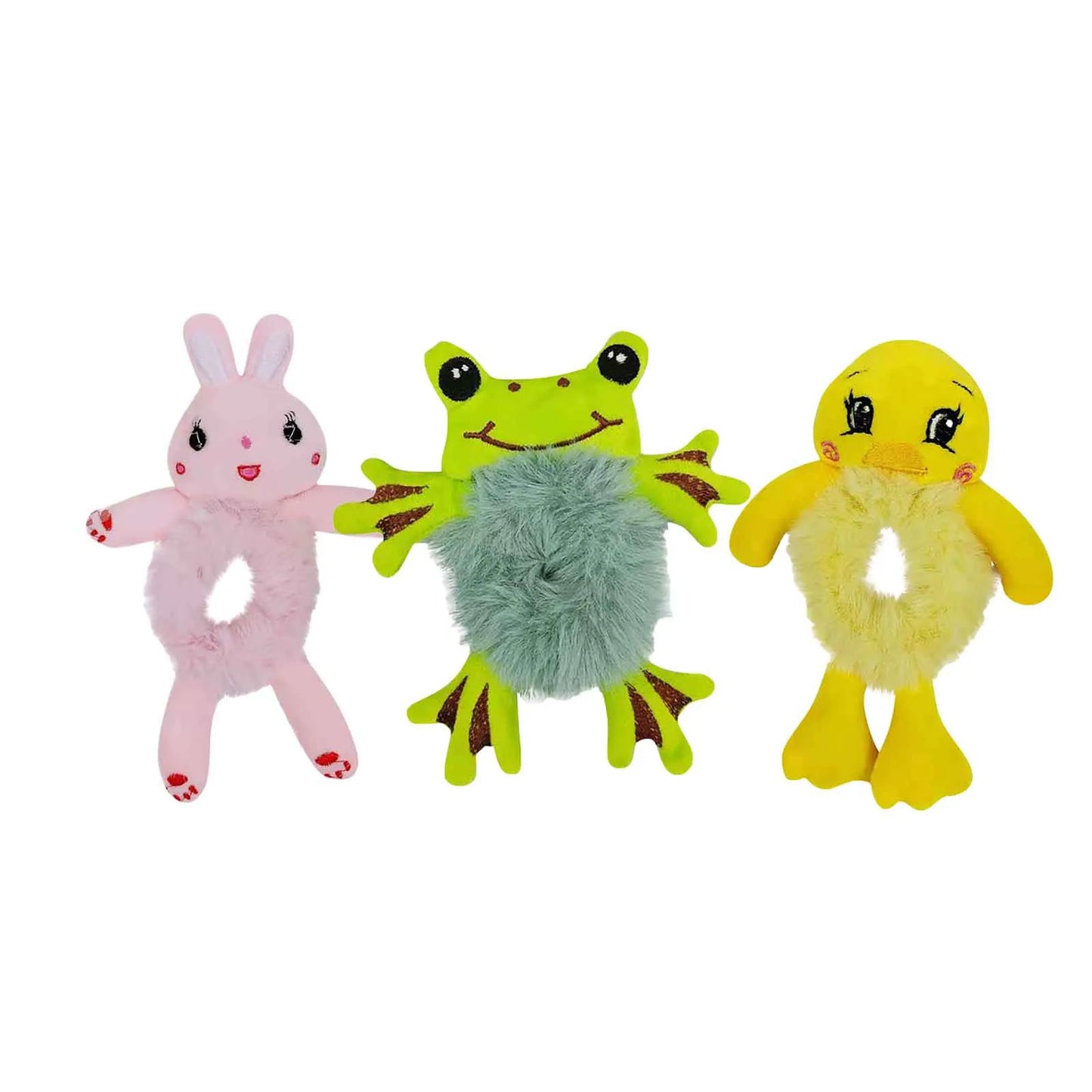 Cute 3D Cartoon Plush Hair Tie for Girls & Women | Ponytail