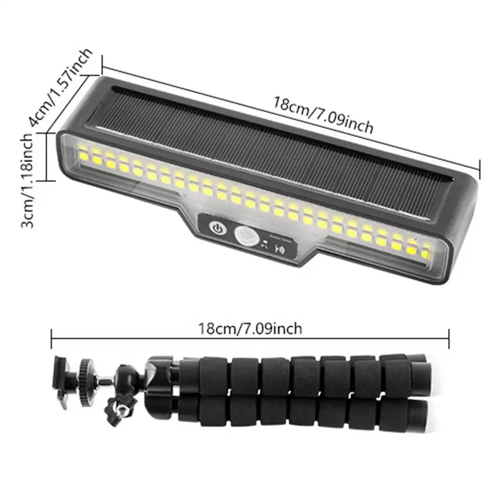 Solar Motion Sensor Wall Light Outdoor Waterproof LED Security Step Lighting For Garden Yard Driveway Patio Fence Porch Peaceful Pleasures Health and Wellness White