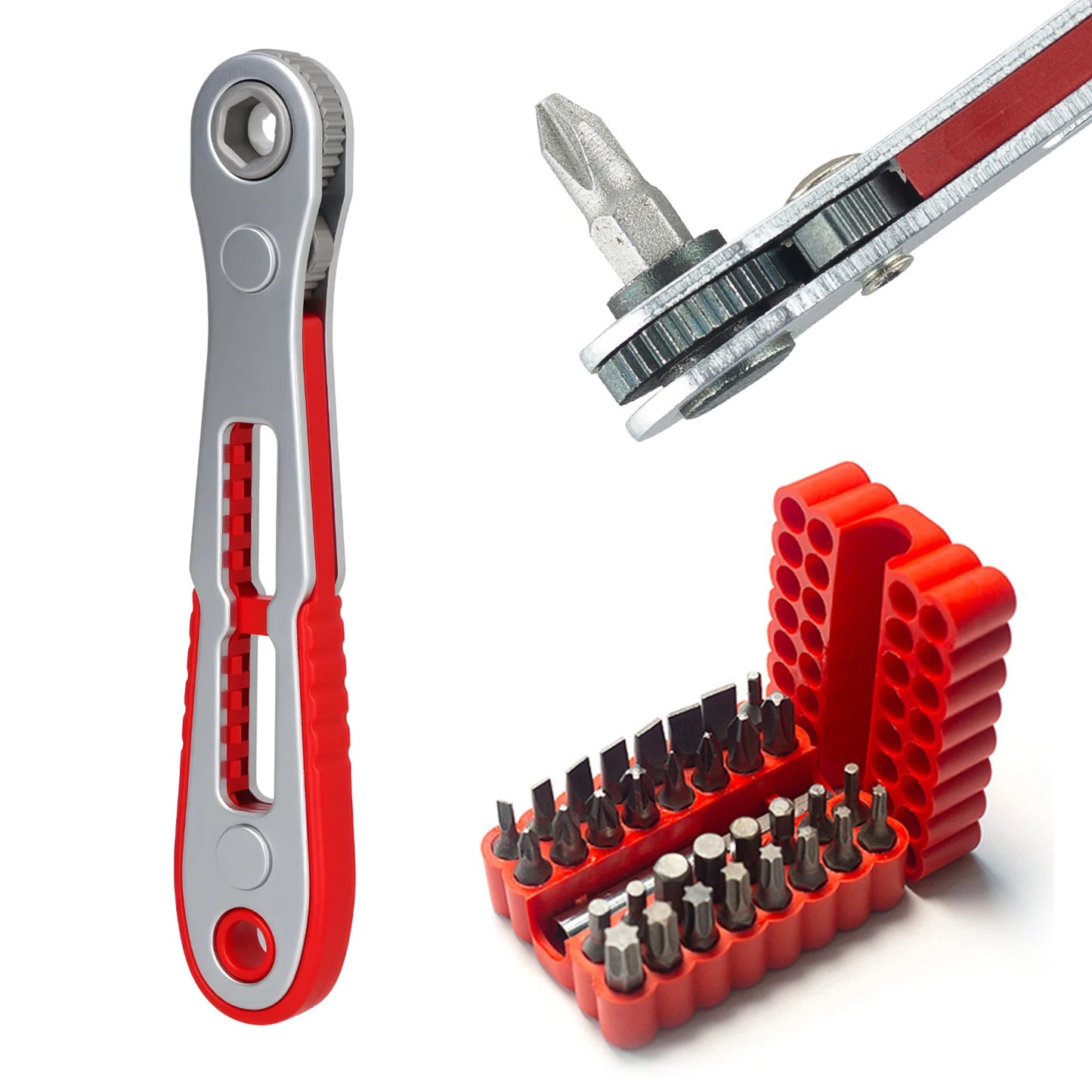 Right Angle Screwdriver Set 1/4 Mini Ratchet Wrench Magnetic 1/4 Bits 90 Degree Offset Screwdriver Metric Home & Outdoor Repairs Peaceful Pleasures Health and Wellness