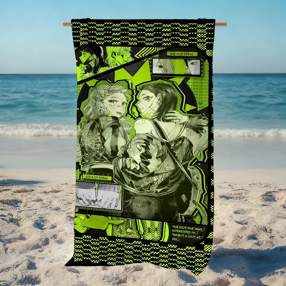 Quick-Dry Beach Towel | Soft Lightweight Travel & Gym Towel Quick-Dry Beach Towel Peaceful Pleasures Health and Wellness