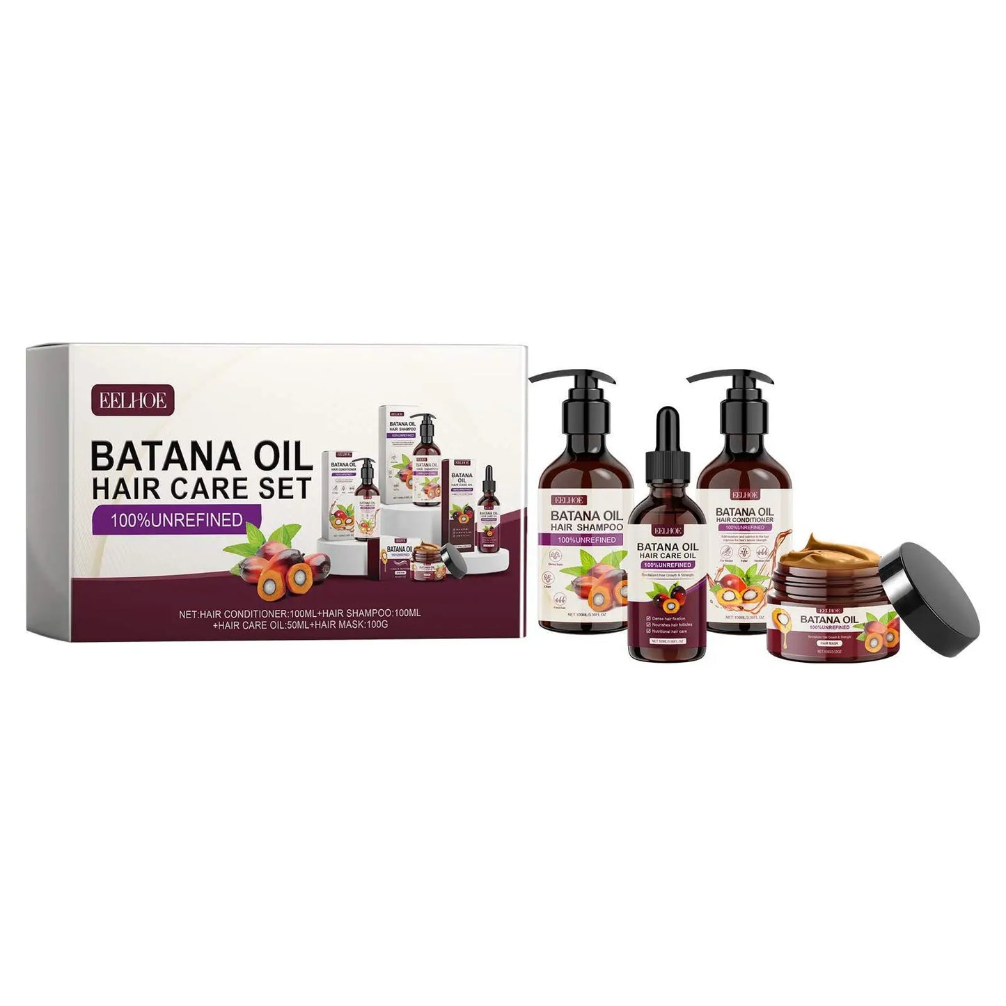 Keratin & Batana Oil Hair Care Kit – Deep Repair & Moisture
