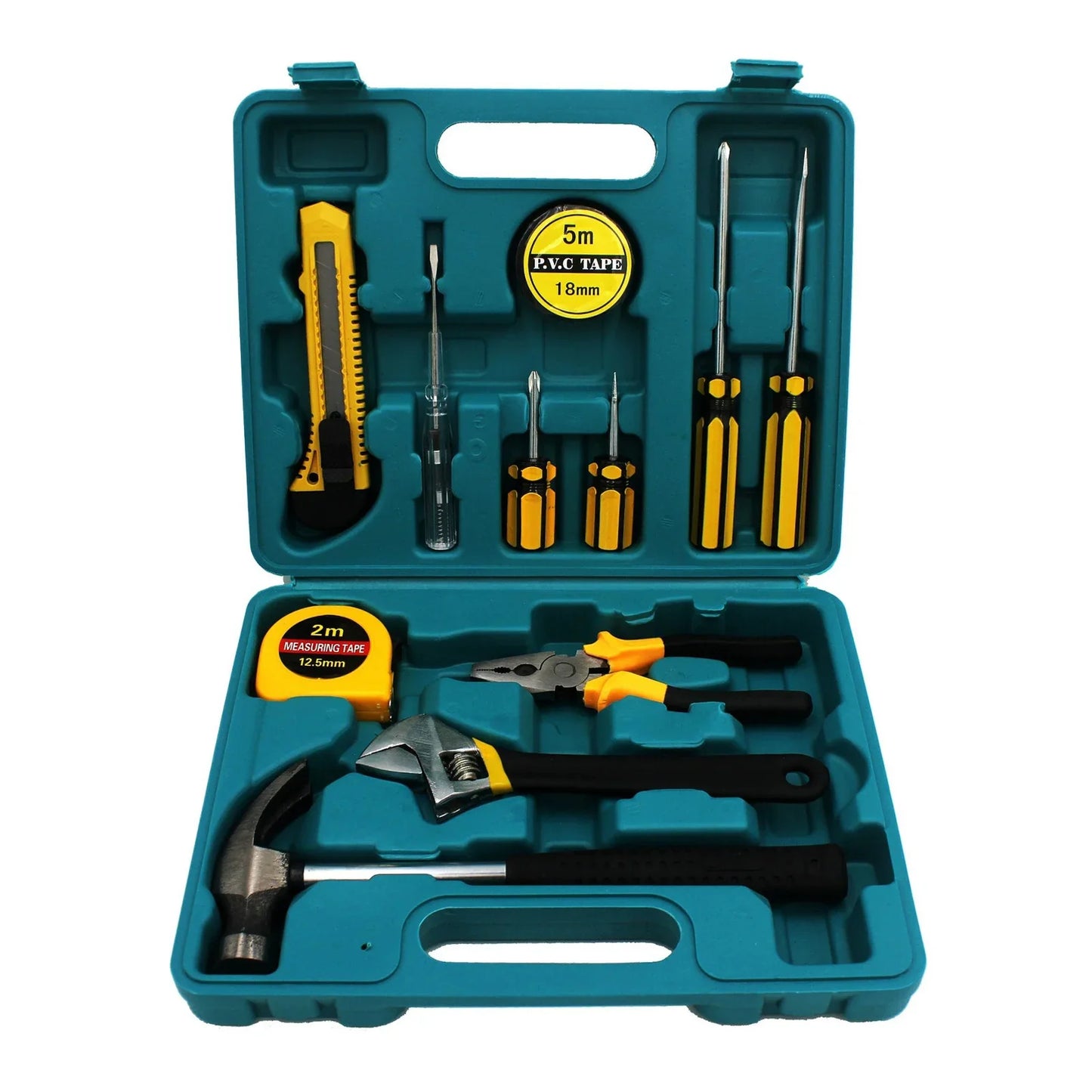 12-Piece Home Tool Set with Case | Portable Essential Kit