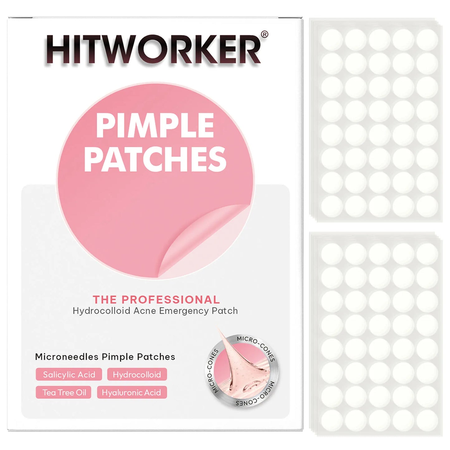 Invisible Waterproof Hydrocolloid Acne Patches – All Skin Types