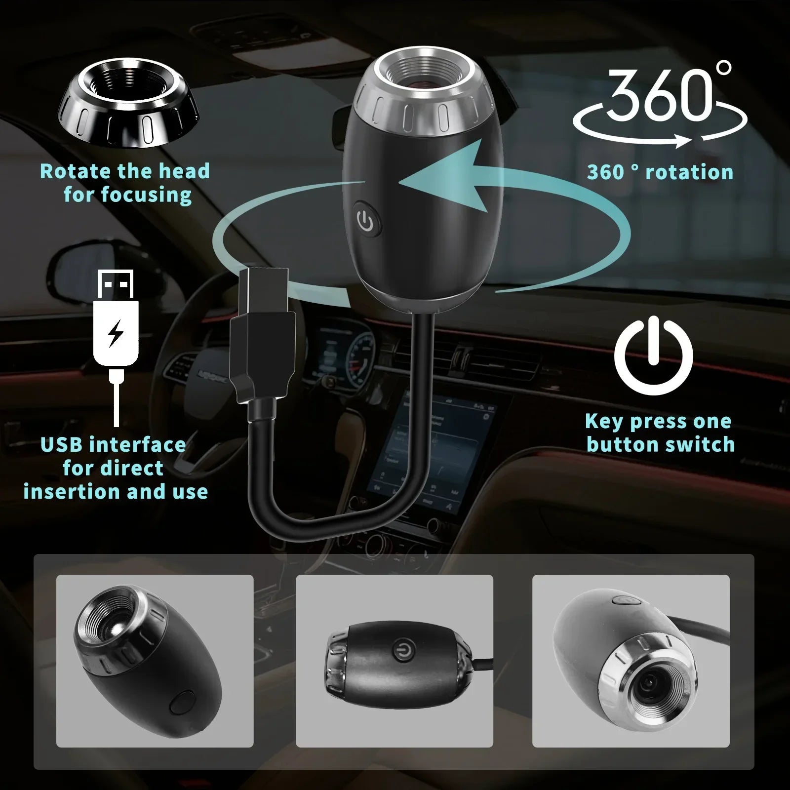 LED Car Atmosphere Projector Light Mini Galaxy Starry Sky Ambient Lamp Romantic Saturn Star Light for Bedroom Car Roof Decor Peaceful Pleasures Health and Wellness