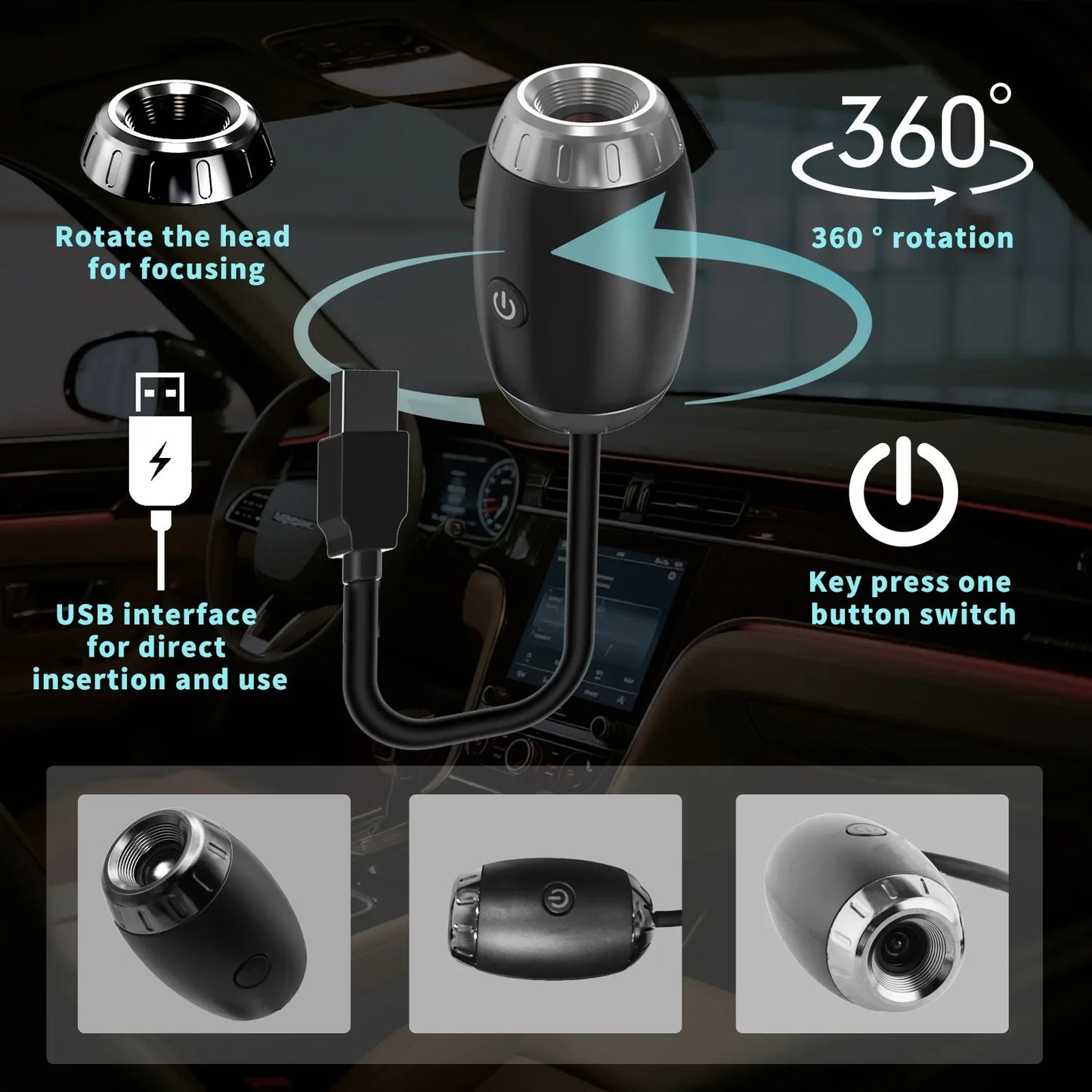 Galaxy Starry Sky LED Projector Light – Car & Bedroom Lamp