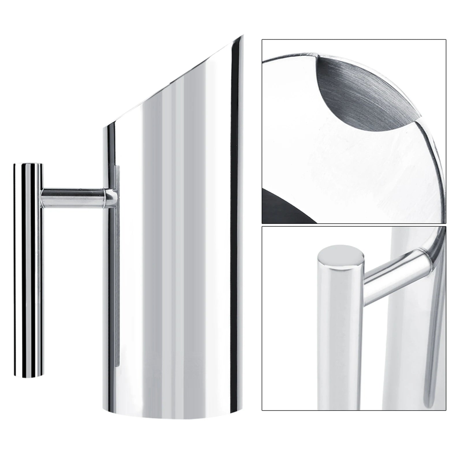 New 1/1.5/2L Pitcher Pot Stainless Steel Kitchen Cold Wine Pitcher Pot Juice Water Jug Kettle Home Bar Hotel KTV Drinking Tool Peaceful Pleasures Health and Wellness
