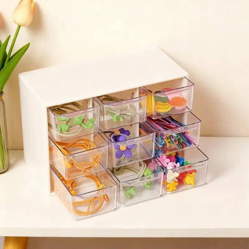 Transparent Drawer Storage Box | Jewelry & Makeup Organizer Drawer Organizer Box Peaceful Pleasures Health and Wellness