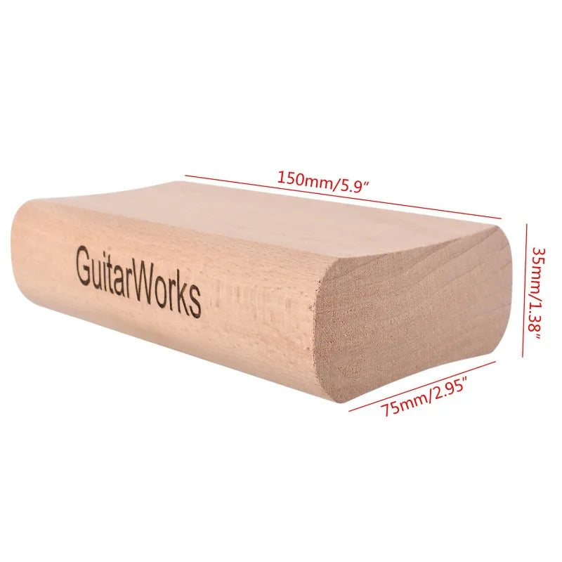 Guitar Dual Purpose Radius Fret Leveling Sanding Block Luthier Tool
