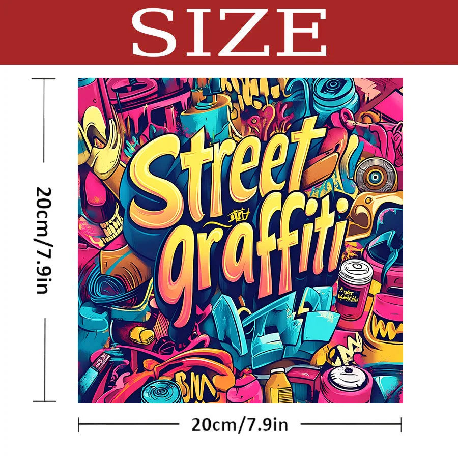 Street Graffiti Colouring Book Adult Picture Designs Anti Stress