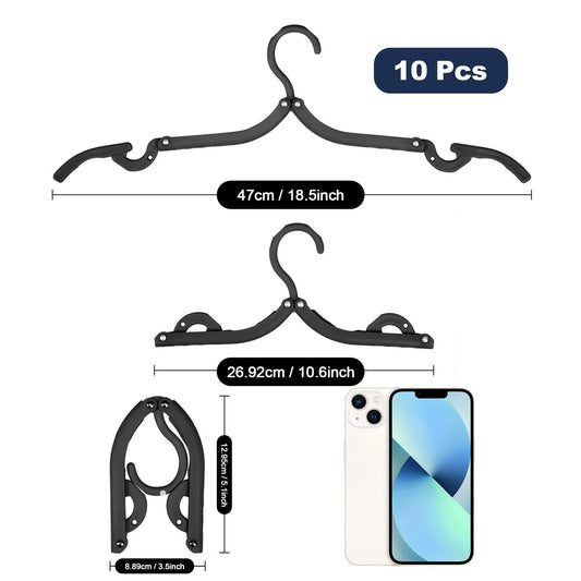 10pcs Portable Travel Hangers Outdoor Camping Hangers Clothes Hangers for Hanging Shirts T-Shirts Blouses Peaceful Pleasures Health and Wellness