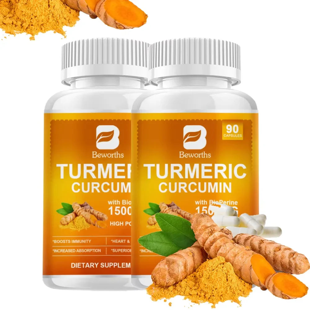 BEWORTHS Turmeric & Black Pepper Capsules 90ct | Curcumin