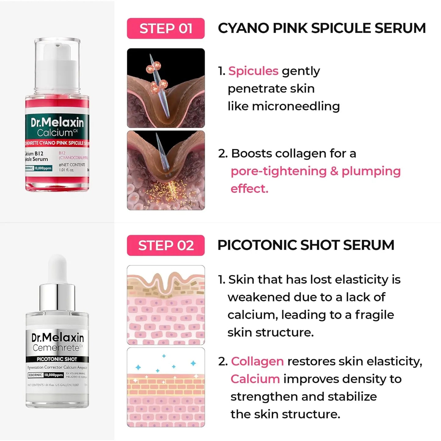 Dr. Melaxin Lumi Firm & Lift Duo | K-Beauty Collagen Serum