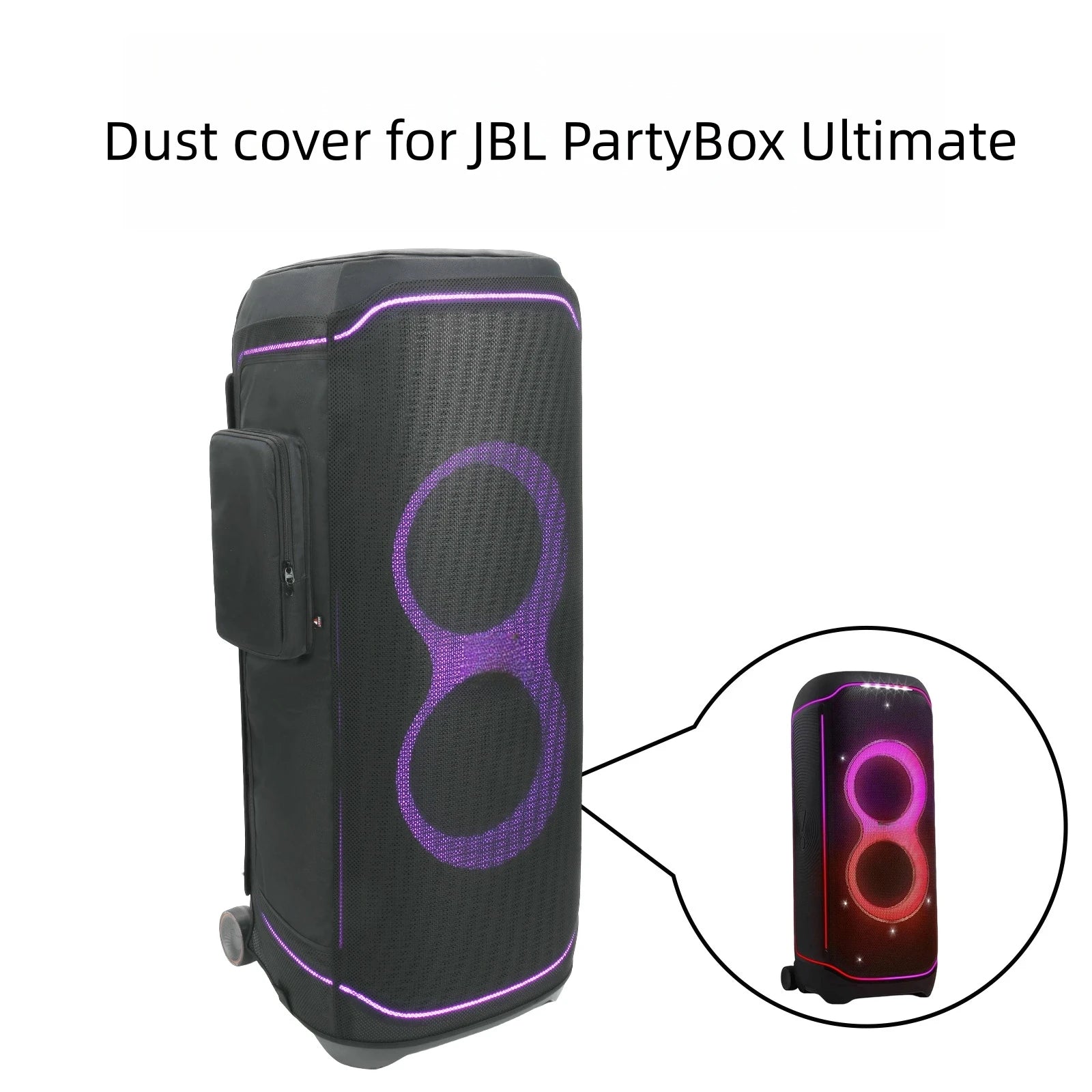 High-Density Nylon Mesh Protective Cover For JBL PartyBox Ultimate Speaker Speaker Dust Cover Zippered Closure Design Peaceful Pleasures Health and Wellness