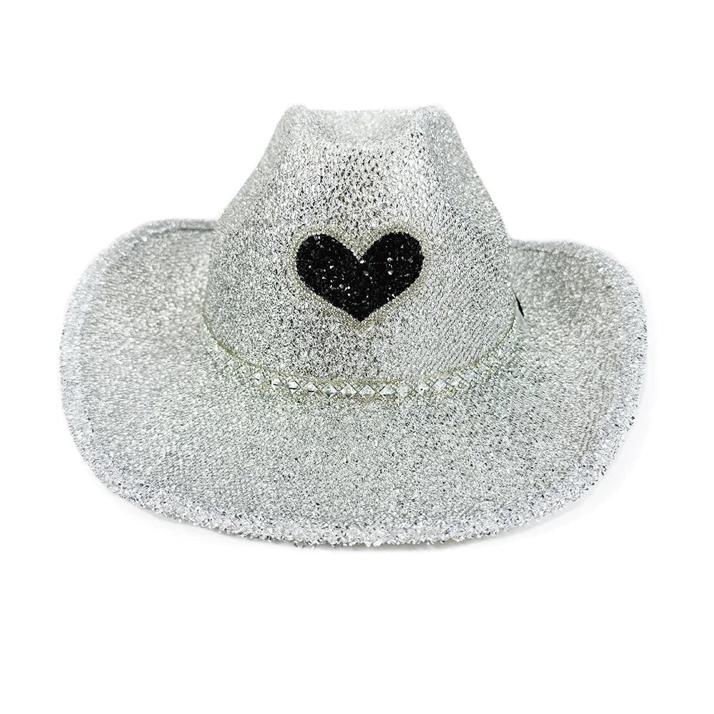 Women's Rhinestone Cowgirl Hat | Wide Brim Western Sun Hat