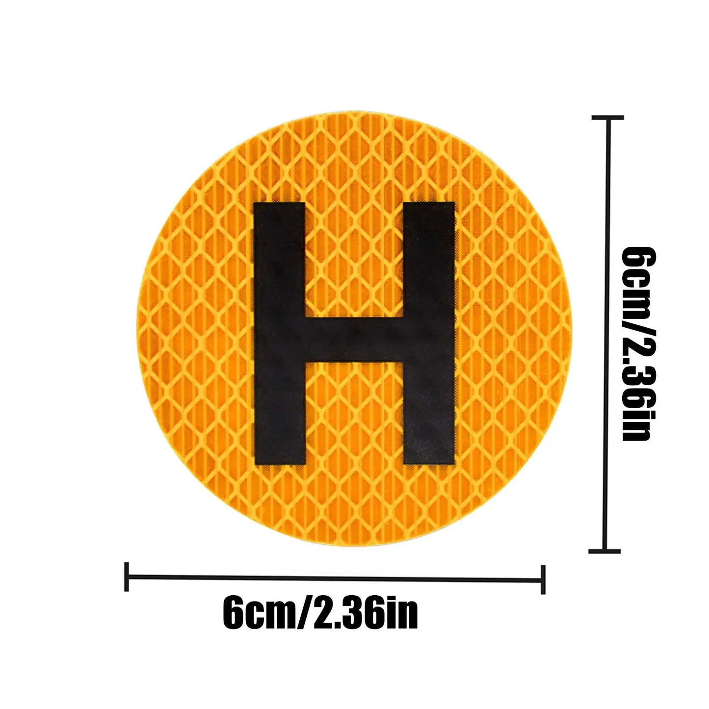H Historical Vehicle 60mm Magnetic Sign Sticker | Waterproof