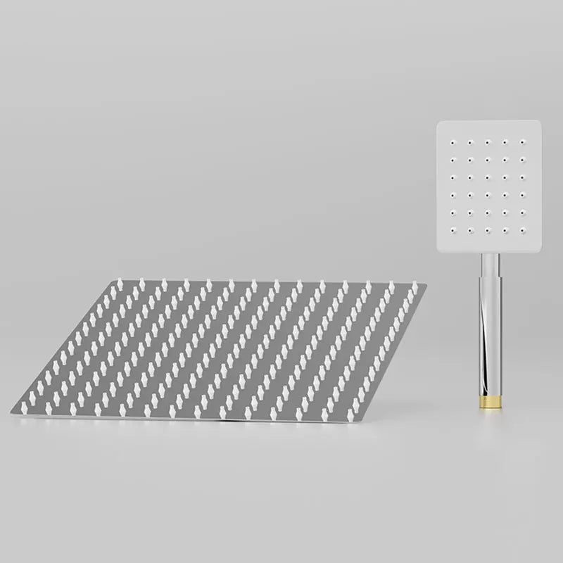 10-Inch Square Rainfall Shower Head | Ultra Thin Stainless Steel