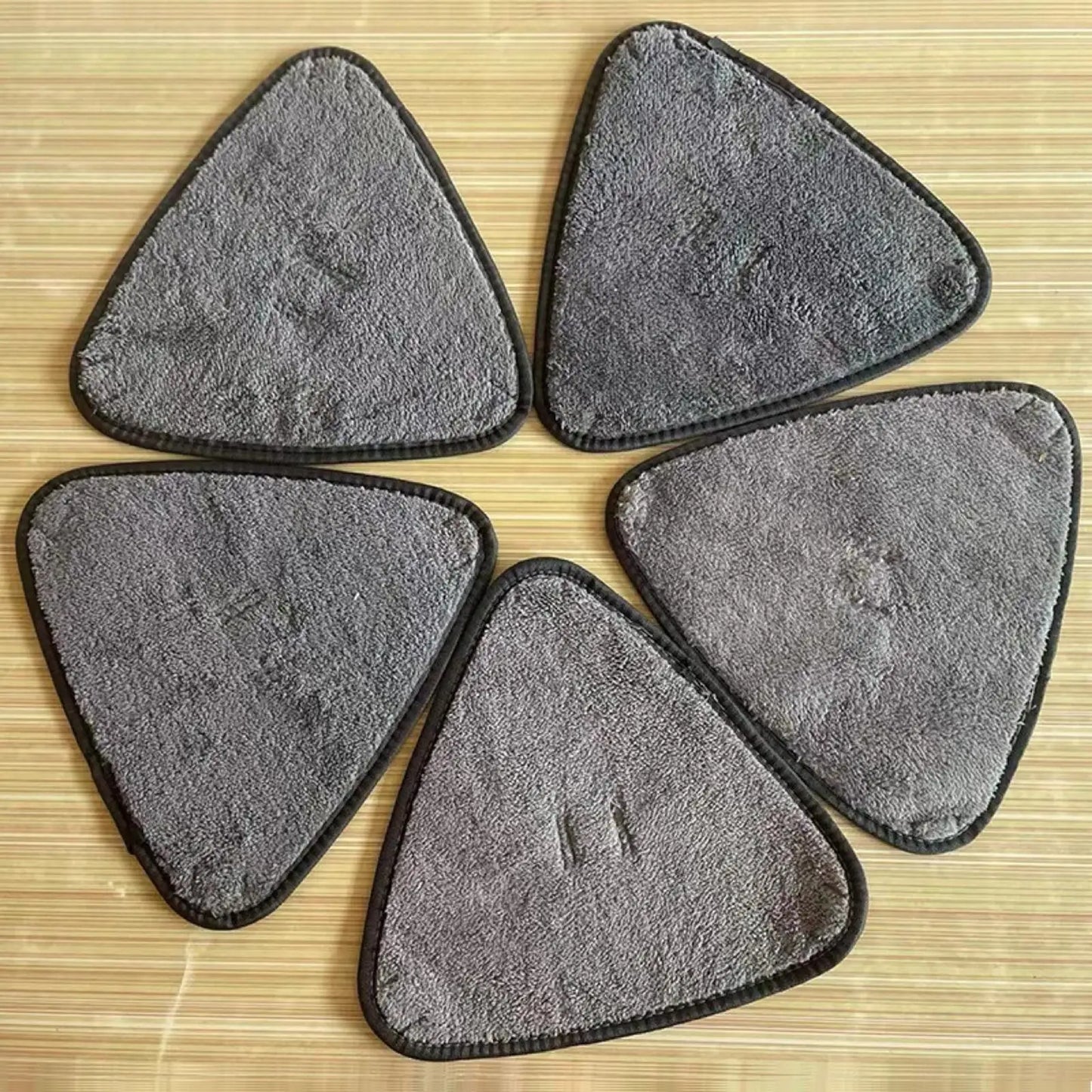 10-Pack Triangle Mop Replacement Pads | Washable Microfiber