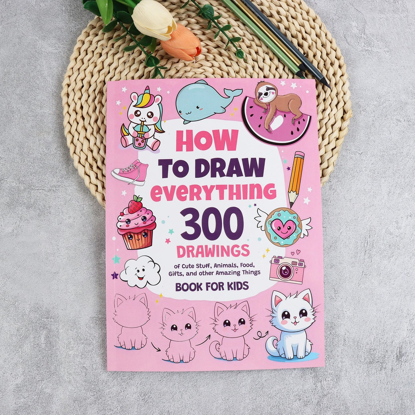 How Draw Everything 300 Drawings Cute Stuff Animals Food Gifts Other