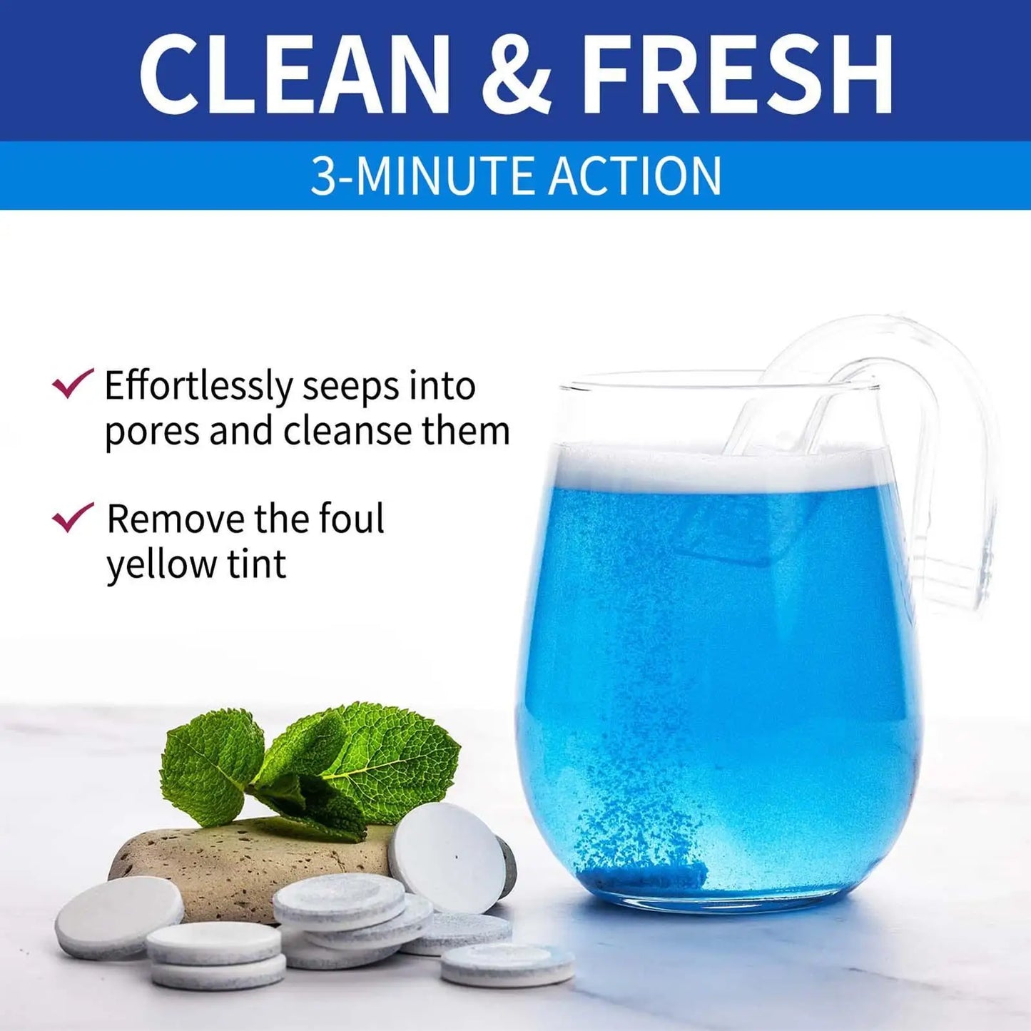 Denture Cleaning Tablets 100pc – Retainer & Night Guard Cleaner Denture Cleaning Tablets Peaceful Pleasures Health and Wellness