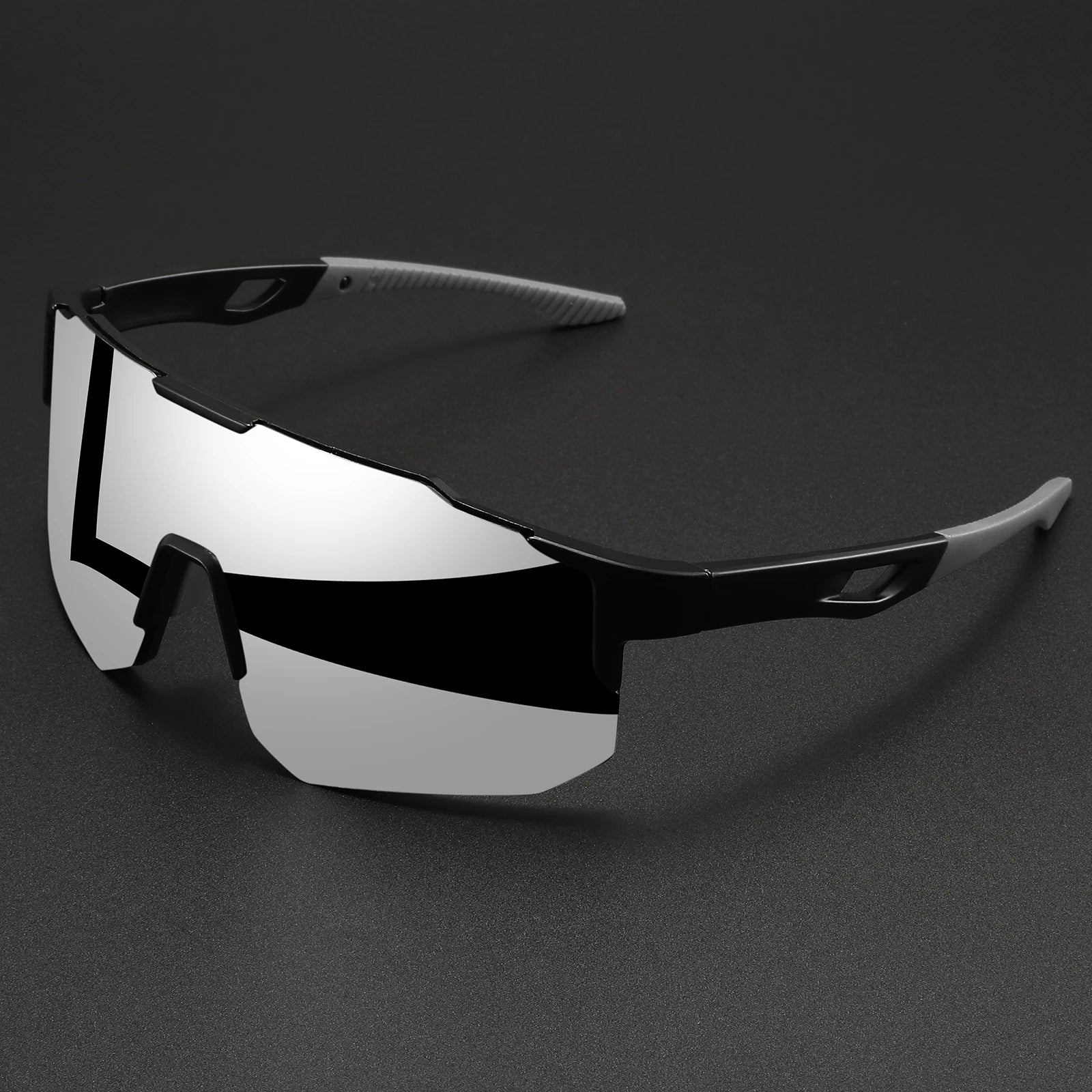 Unisex Oversized Sports Sunglasses UV400 Wraparound Colorful Comfort Fit for Cycling Hiking Outdoor Activities Peaceful Pleasures Health and Wellness