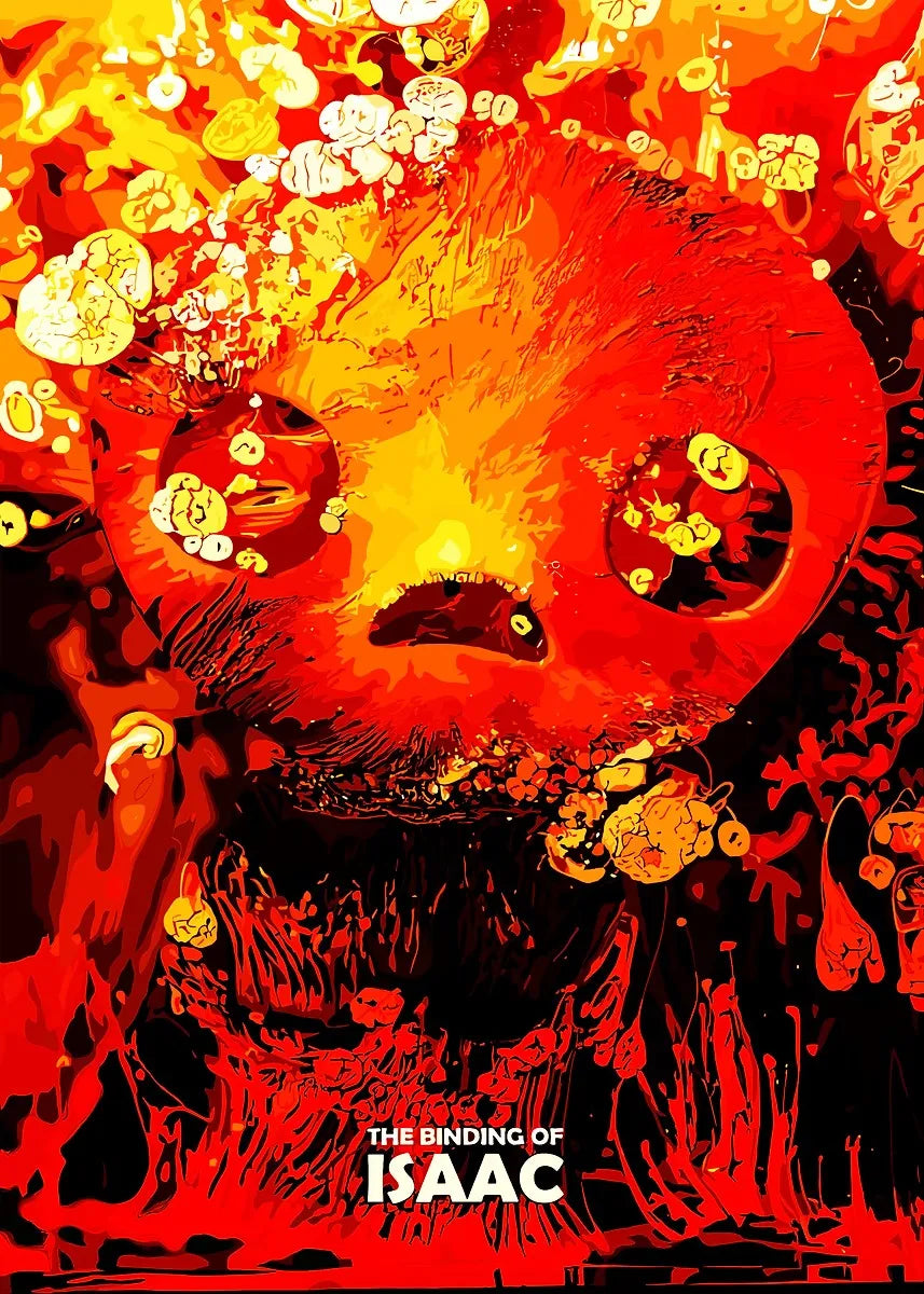 Binding of Isaac Canvas Wall Art | Roguelike Game Poster Print