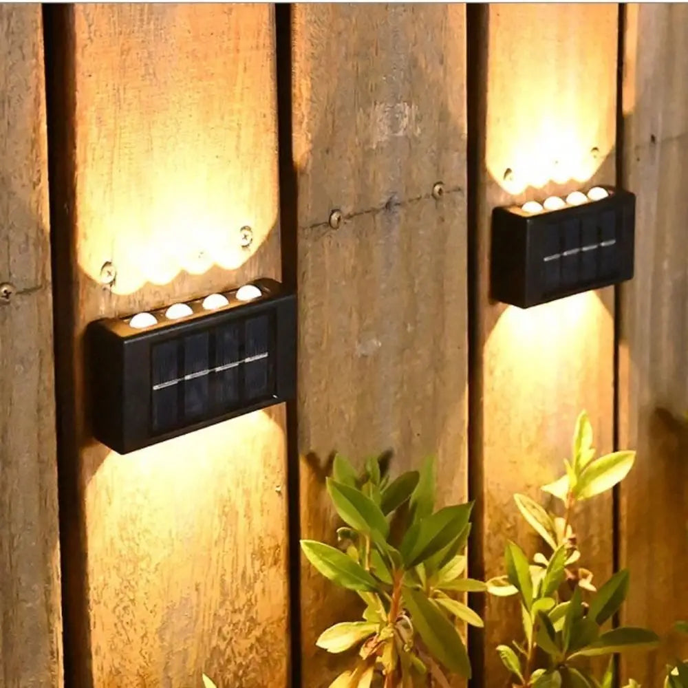 Waterproof Solar Wall Lights Solar Powered Up And Down Luminous Lighting LED Solar Lamp Yard Street Balcony Peaceful Pleasures Health and Wellness