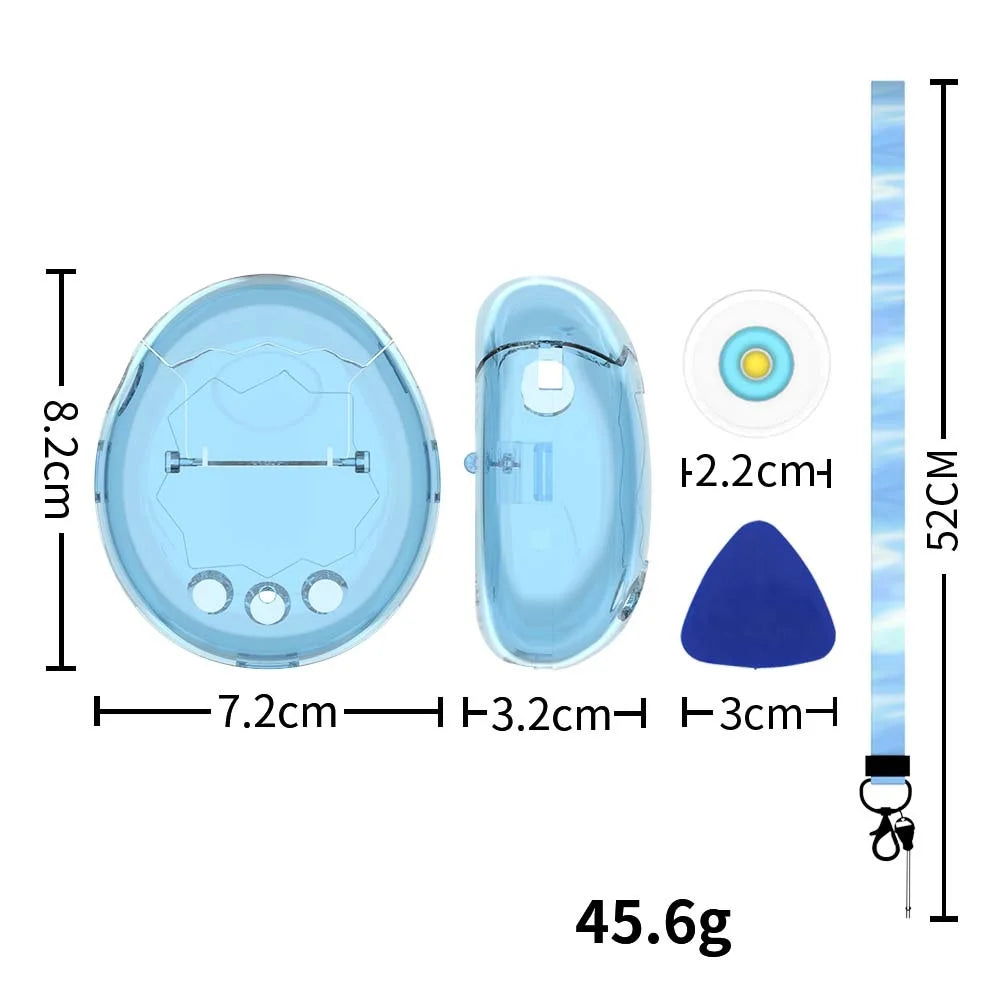 One-Piece Shell Design Protective Case For Tamagotchi Paradise Transparent Design With A Sleek And Elegant Appearance Peaceful Pleasures Health and Wellness