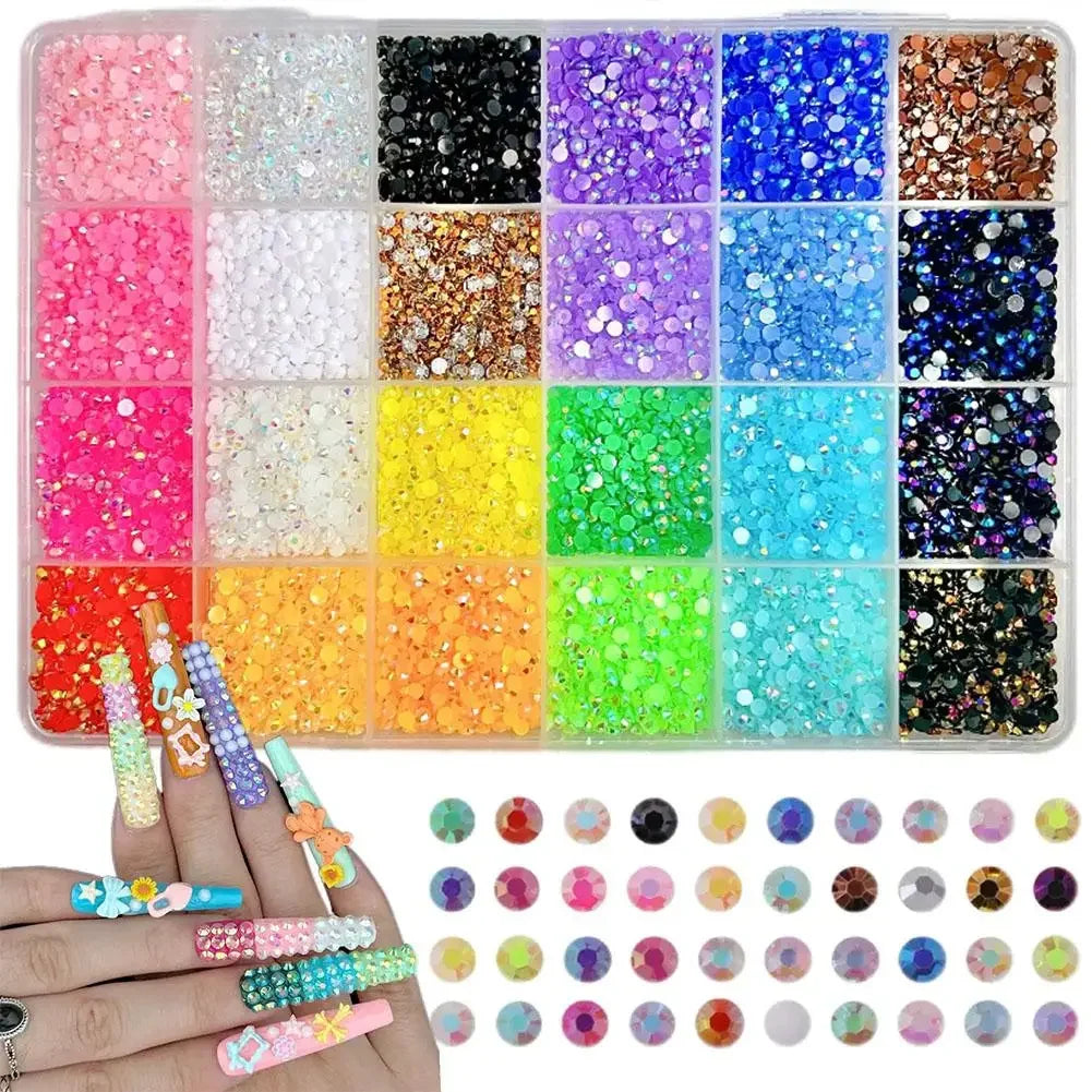 Nail Rhinestones Kit – 3D Charms for Nails & Crafts Peaceful Pleasures Health and Wellness