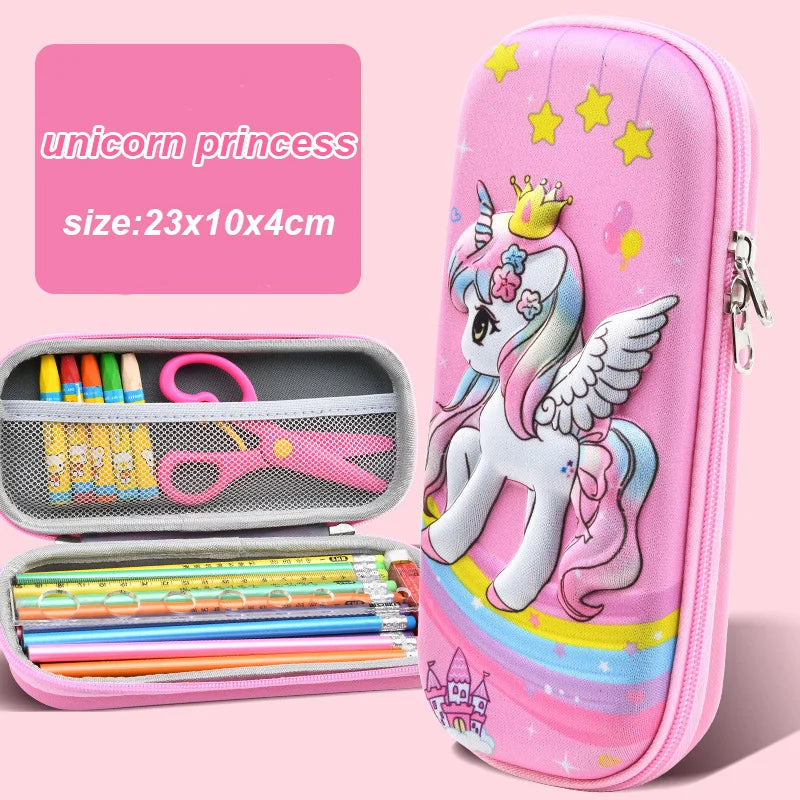 3D Kawaii Pencil Case EVA Large Capacity Waterproof Light Box Student
