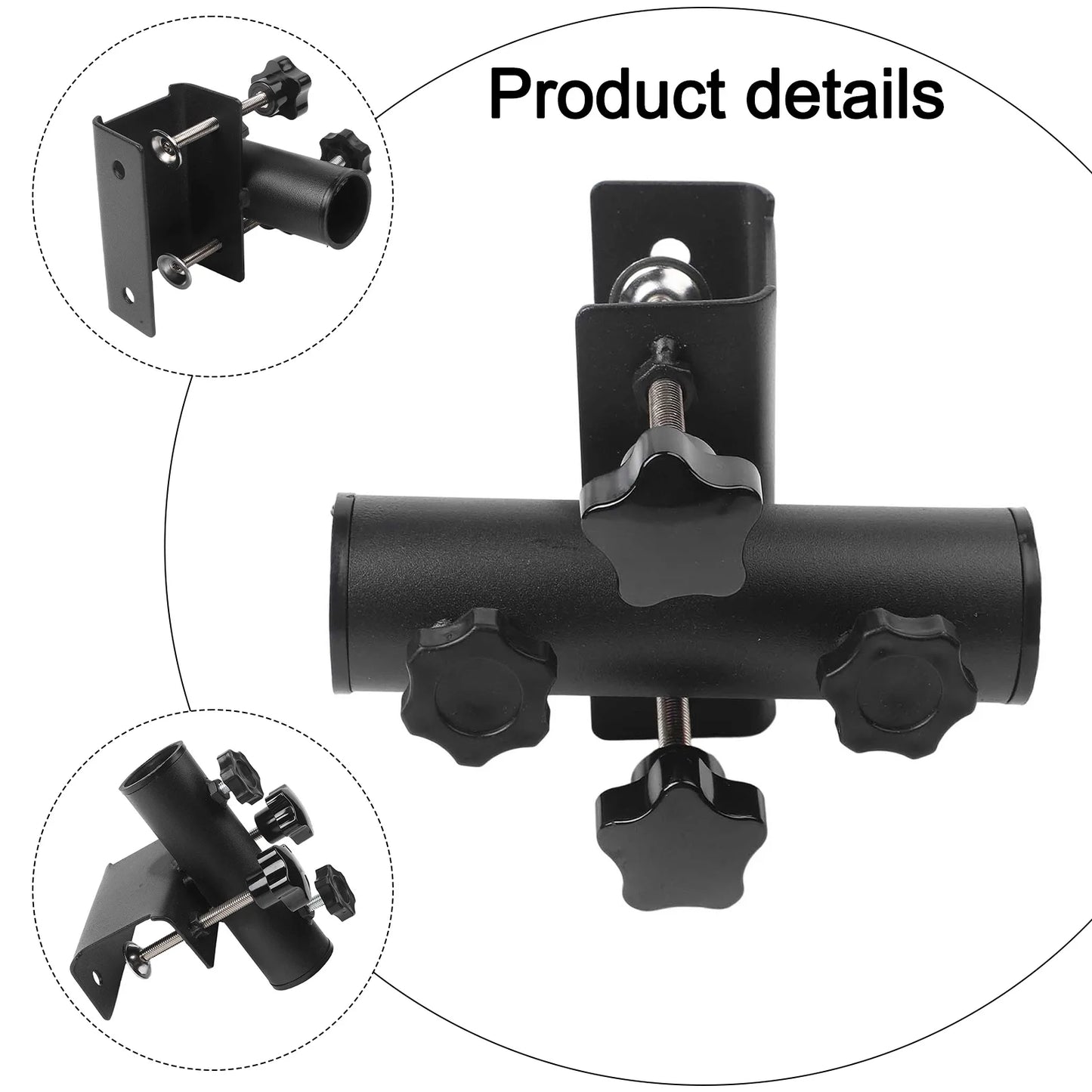 Balcony Umbrella Holder Base Clamp Garden Fence Parasol Decking
