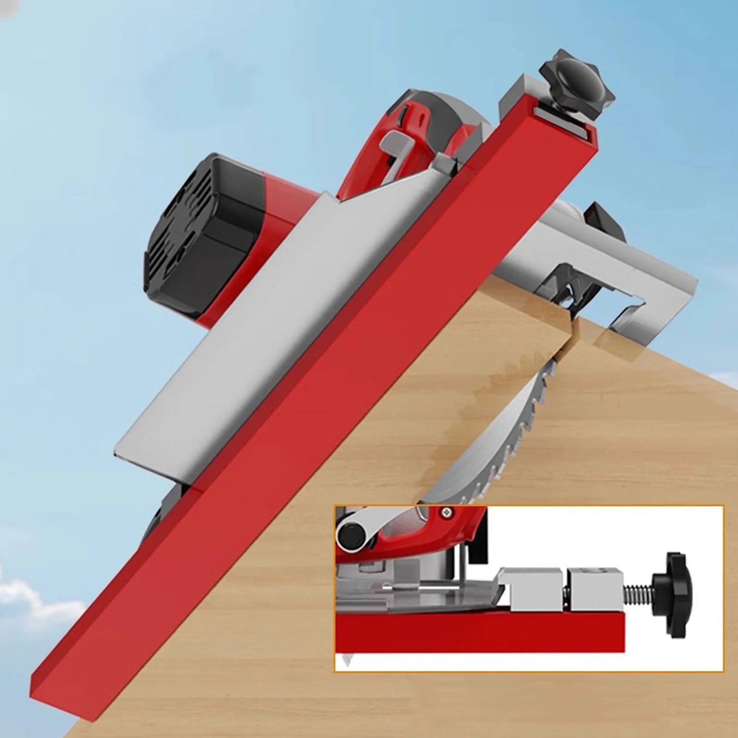 360mm Aluminum Alloy Circular Saw Guide Clamp | Woodworking