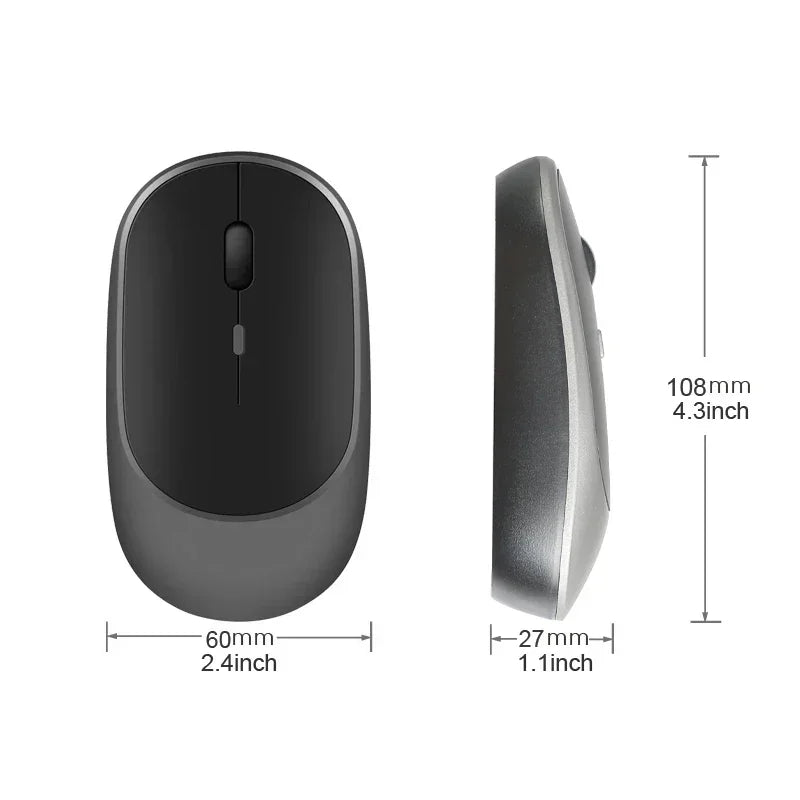 2.4Gh Wireless Gaming Mouse Dual Modes Bluetooth Ultra-Low Power Consumption,Compatible With PC Mac Computers Laptops Peaceful Pleasures Health and Wellness