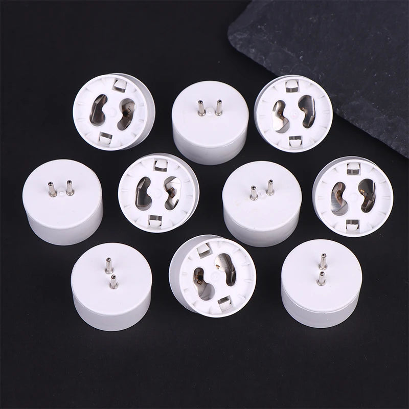10pcs MR16 To GU10 Socket Base Halogen Light Bulb Lamp Adapter Converter High Temperature Resistance Conversion Lamp Holder Peaceful Pleasures Health and Wellness